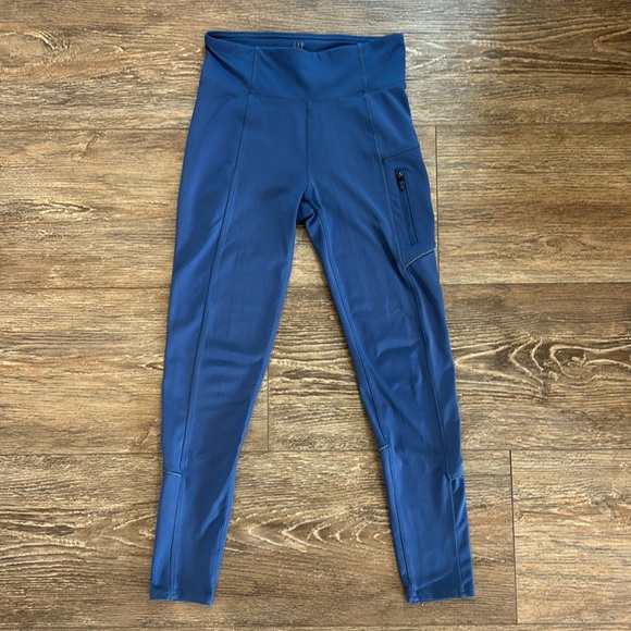Gap Girls Leggings Periwinkle Blue Size Large 10-11 Yoga Dance Running Workout - Picture 1 of 7